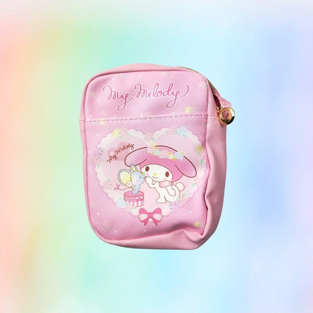 Sanrio My‎ Melody Pink Crossbody Bag Kids Small Messenger Pouch Kawaii Anime